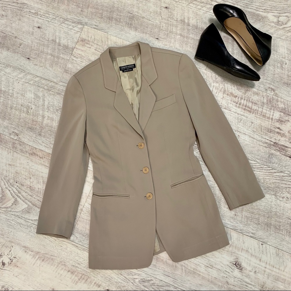 Giorgio Armani Black Label TAILORED Blazer, Sz 2